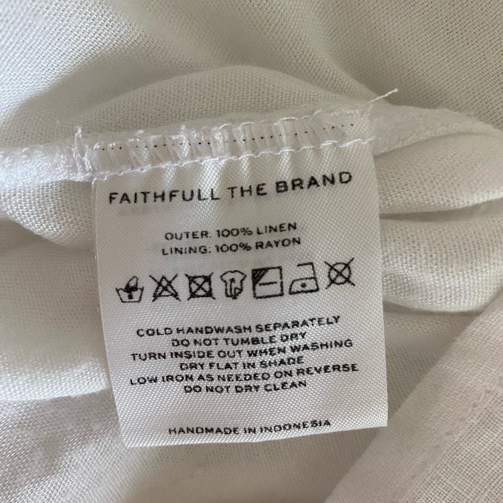 New Faithfull The Brand Linen Midi Dress - Picture 7 of 15